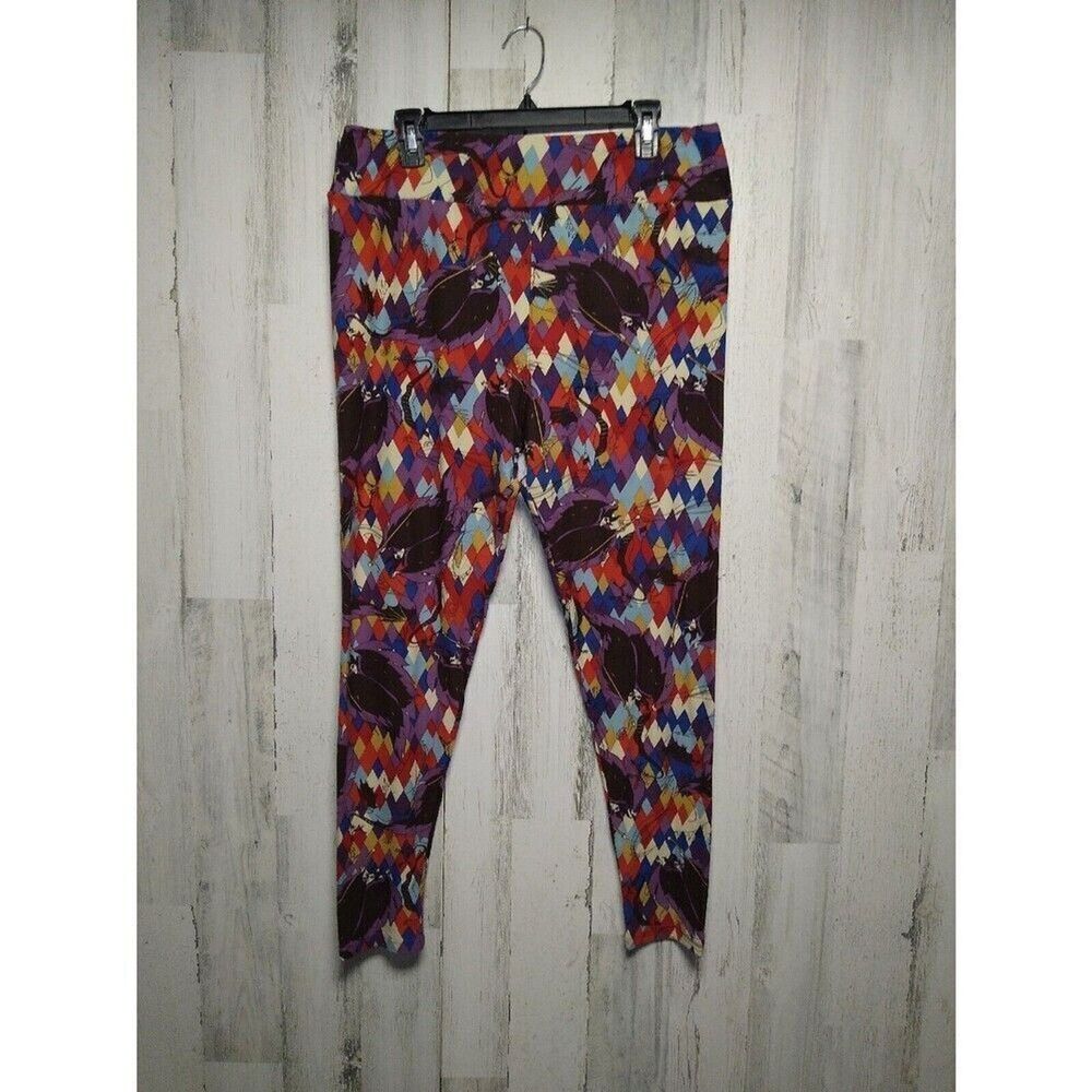 Lularoe Maleficent Dragon Leggings TC2 Diamond Multicolor